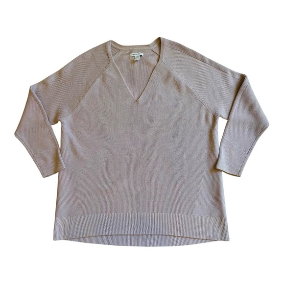 Athleta Hanover Merino Wool Blend V-Neck Sweater Women’s Size XL - Picture 3 of 7